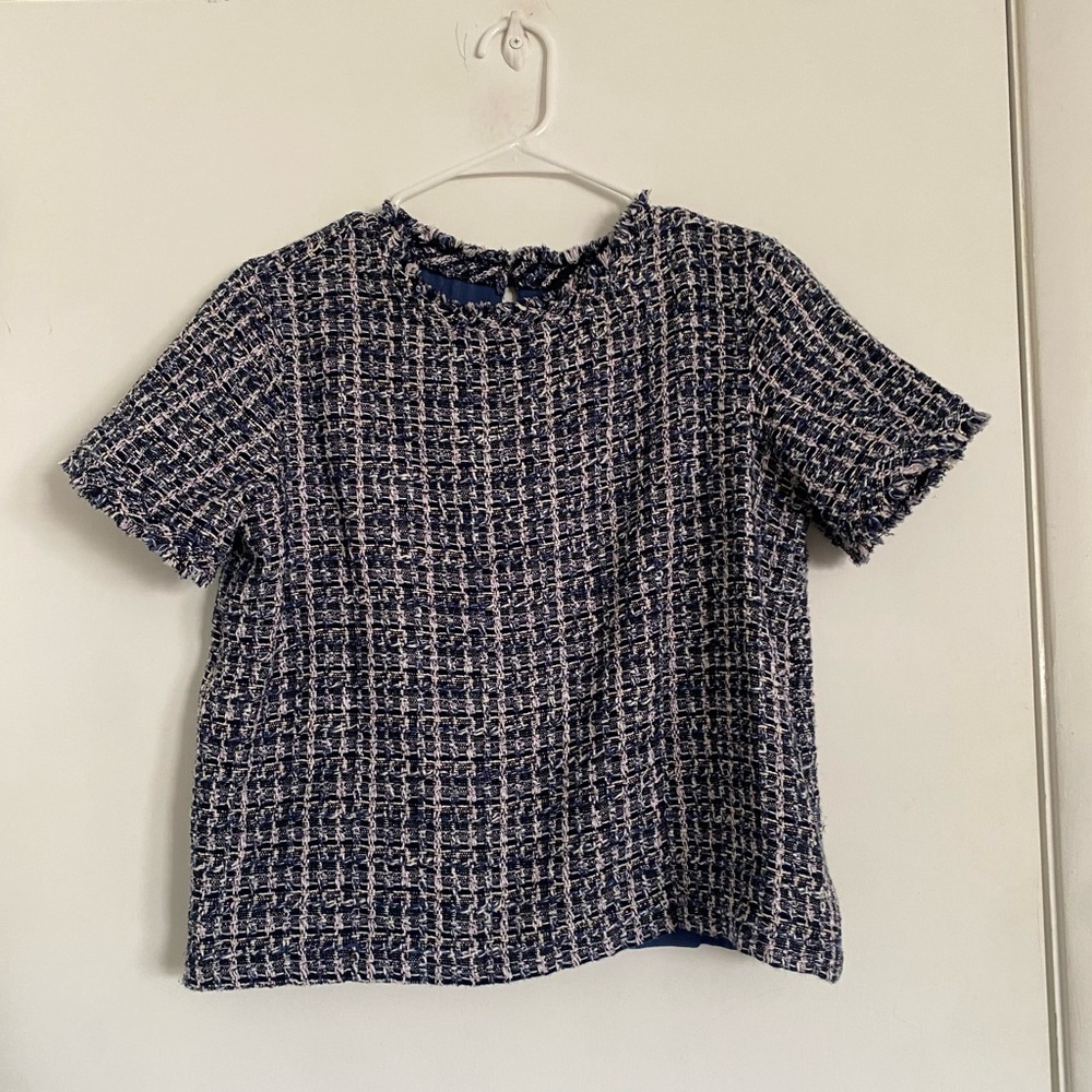 Ann Taylor Tweed Blouse